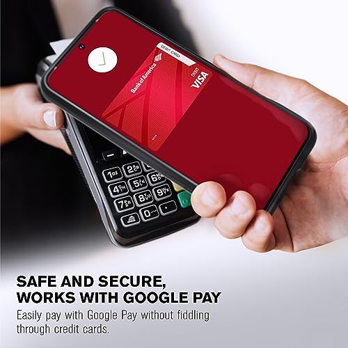 VENA vCommute for Google Pixel 8 Wallet Case, Black | Military-Grade Drop Protection, Premium Leather Magnetic Flap Cover, Hidden Card Holder, RFID Blocking, Multi-Angle Kickstand - size: Google Pixel 8, style: Pixel 8