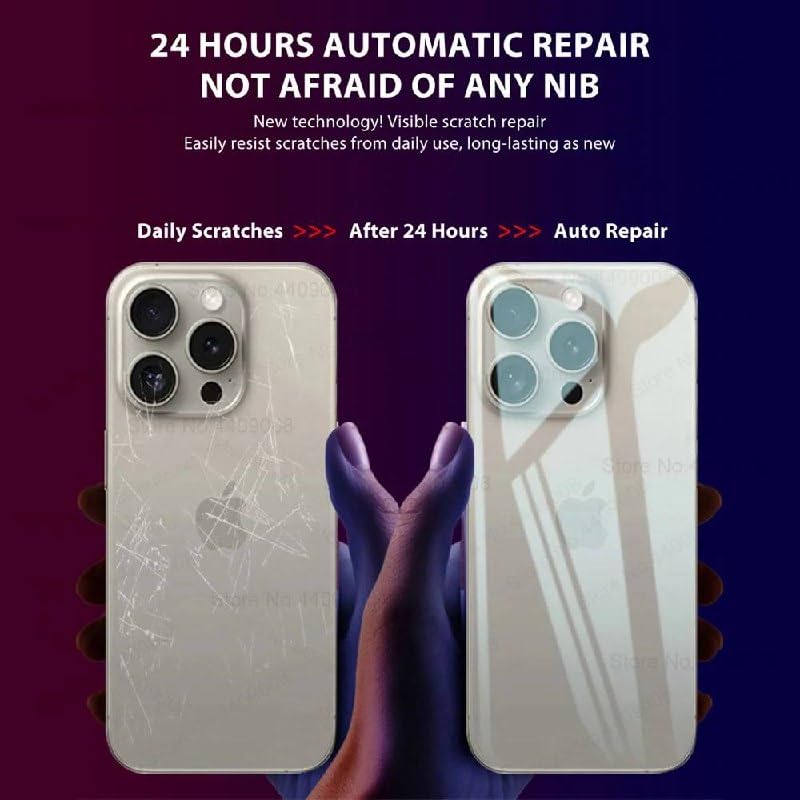 Screen Protector Hydrogel Film for iPhone, 4-Pack Front and Back Full Coverage, Compatible with iPhone 17, 16, 15, 14, Pro Max, Air Plus Models (For iPhone 17 Pro Max) - size: For iPhone 17 Pro Max