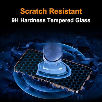 OneFish Screen Protector Glass for iPhone 14 Pro Max/ 15 Plus, 9H Glass Scratch Resistant, Dynamic Island Compatible, HD Clarity Tempered Film with Installation Frame, Easy Installation, 2Pack. - size: iPhone 14 Pro Max/15 Plus