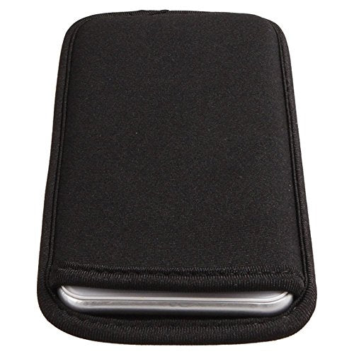 2 Pieces Neoprene Cell Phone Sleeve Case Pouch for iPhone Air 17 Pro Max 16 15 Pro Max Samsung Galaxy S26 Ultra S25 Ultra S24 FE A15 A17 A16 A25 A35 A26 A36 Black Universal, Slim, Shock Proof