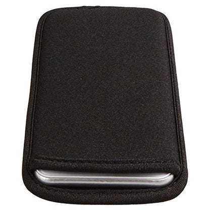 2 Pieces Neoprene Cell Phone Sleeve Case Pouch for iPhone Air 17 Pro Max 16 15 Pro Max Samsung Galaxy S26 Ultra S25 Ultra S24 FE A15 A17 A16 A25 A35 A26 A36 Black Universal, Slim, Shock Proof