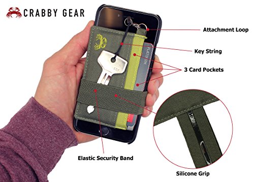 Thin Minimalist Front Pocket Wallet - Credit Card Holder - Small Travel Wallets - Compact Wallets For Men and Women - Carry Cards, Cash, Phone, Keys- Secure Canvas Wallet (Scipio) - color: Scipio
