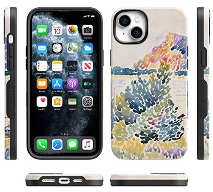 Casely iPhone 15 Plus Case | Calm Waters | The Met Museum | Bold Protective Design | Compatible with MagSafe - color: Calm Waters | The Met Museum