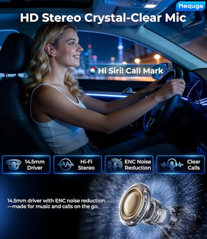 Wireless Earbuds, Bluetooth 5.4 Bluetooth Headphones, 48H Playtime Ear Bud