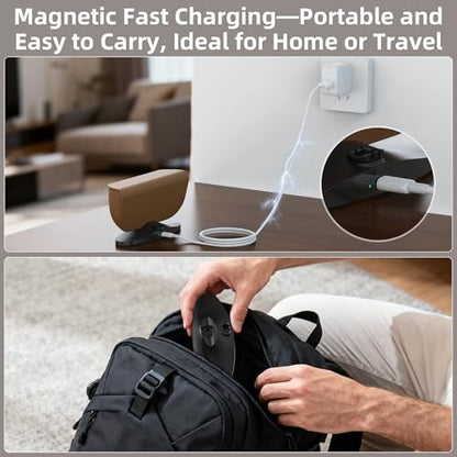 HiBloks Magnetic USB-C Charging Dock for Ray-Ban Meta Glasses Charger Case