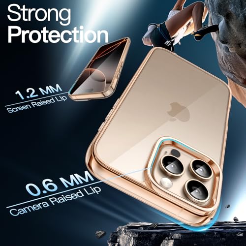 JETech Case for iPhone 16 Pro, Anti-Yellowing, Desert | Shockproof Protection, Scratch Resistant Hard PC Back, Durable Transparent TPU Bumper - color: Desert, size: iPhone 16 Pro