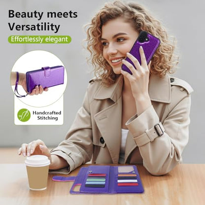 Varikke Wallet Case for iPhone 17 - Compatible with Magsafe, Dark Purple - color: (Compatible with MagSafe) Dark Purple, size: iPhone 17 6.3"