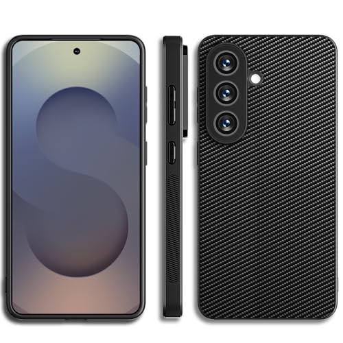 AICase for Samsung Galaxy S26 Case, Carbon Fiber Design Thin Slim Fit Shockproof Hybrid Hard PC Soft TPU Bumper Drop Protection Lightweight Aramid Fiber Protective Cover - color: Carbon Fiber, size: S26
