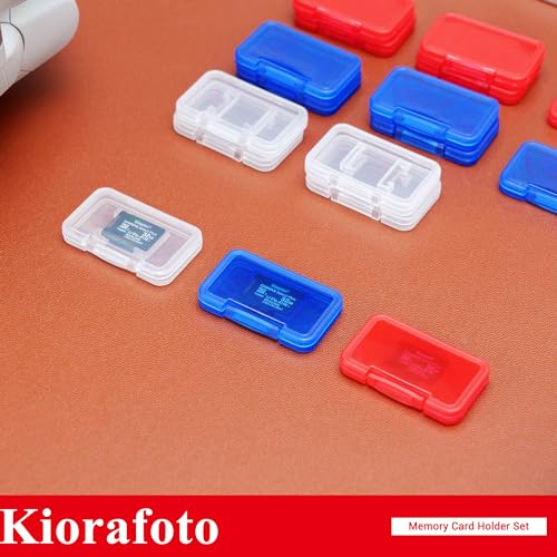 18PCS Multi-Color Clear Plastic MicroSD Card Holder Case for 18 TF Cards - color: for 18 Micro SD（Clear）