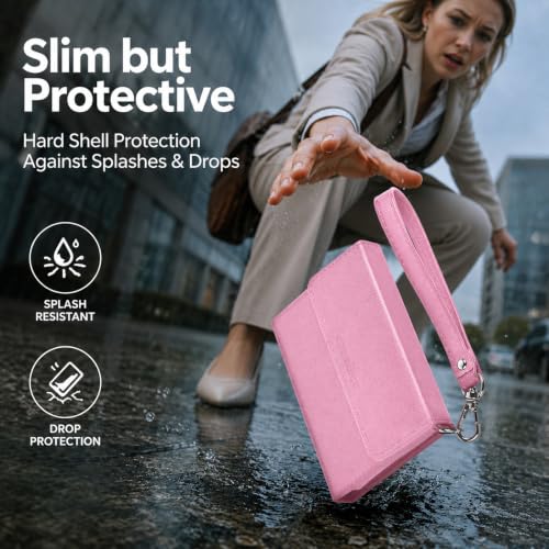 Power Bank Case for Anker 622/621/Nano 5000mAh Wireless Charging Battery - color: Mauve, size: 4.13*2.75*0.51inch