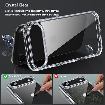for iPhone 17 air Case Transparent Phone Cover, [10 FT Military Grade Drop Protection] Slim Durable Shockproof Protective Bumper (Transparent, iPhone 17 air) - color: Transparent, size: iPhone 17 Air
