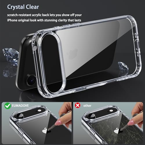 for iPhone 17 air Case Transparent Phone Cover, [10 FT Military Grade Drop Protection] Slim Durable Shockproof Protective Bumper (Transparent, iPhone 17 air) - color: Transparent, size: iPhone 17 Air