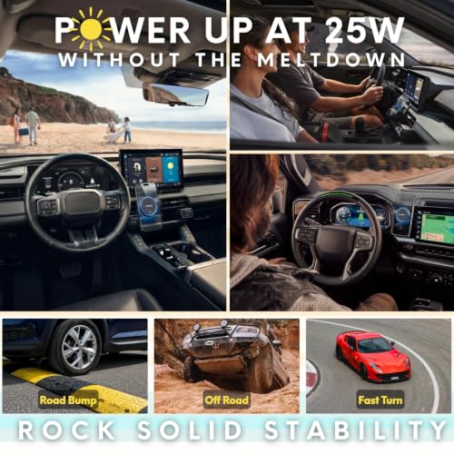 25W Cooling Magnetic Wireless Car Charger Air Vent Phone Holder
