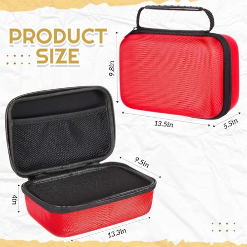 Relaxweex Hard Case with Foam, 13.5 X 9.8 X 5.5 Inch, Red | EVA Waterproof Shockproof Case, Customizable Foam for Camera Electronics Instruments, Digital Products, with Knife - color: Red, size: 13.5 x 9.8 x 5.5 inch