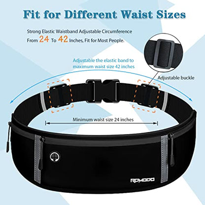 Running Belt for Men, Adjustable Fanny Pack for Women, Pure Black - color: 10 - Pure Black