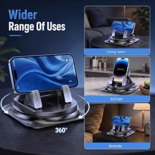 Car Phone Holder 360 Degree Rotation,Car Navigation Mount,Car Dashboard Phone Holder,Anti-Slip Waterproof Navigation Mount,Adjustable Universal Car Phone Mount for Most Smartphones