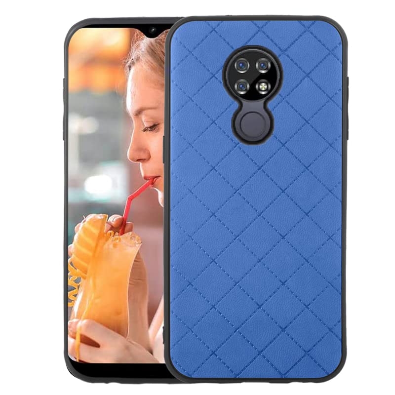 for Cricket Ovation 1 U705AC/AT&T Radiant Max 4G U705AA Case Blue | Rugged Thin Slim, Cell Accessories, Anti-Slip, Fit Rubber TPU Mobile Phone Silicone Cover for ATT 6.5 Women Men - color: Blue