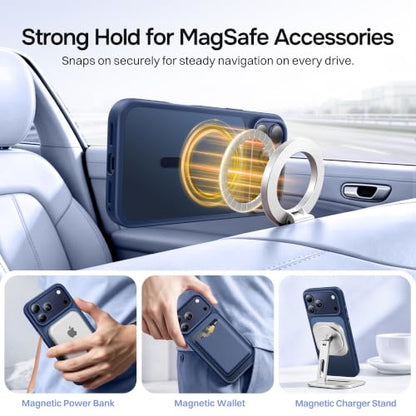 Magnetic for iPhone 17 Pro Max Case, Compatible with MagSafe, [Military Grade Drop Protection] Translucent Matte Shockproof Protective Anti-Fingerprint Phone Case, 6.9", Blue - color: Blue, size: Iphone 17 Pro Max