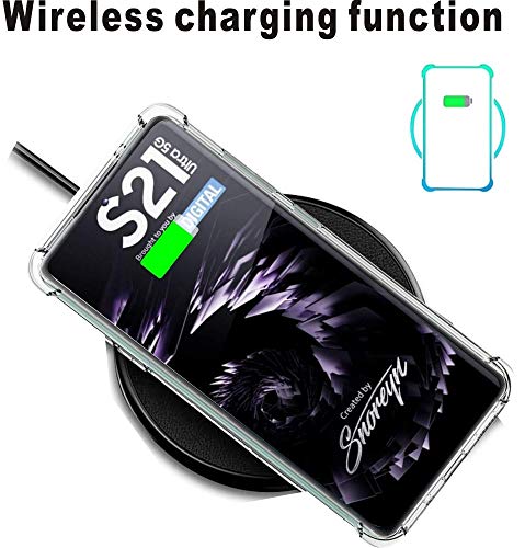 Compatible with Samsung Galaxy S21 Ultra 5G Clear Phone Cases, Shockproof Flexible TPU Protective Cover,Drop-Protection and Anti-Scratch 6.8" S21 Ultra Clear