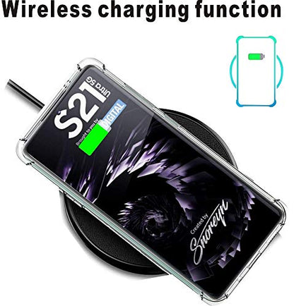 Compatible with Samsung Galaxy S21 Ultra 5G Clear Phone Cases, Shockproof Flexible TPU Protective Cover,Drop-Protection and Anti-Scratch 6.8" S21 Ultra Clear