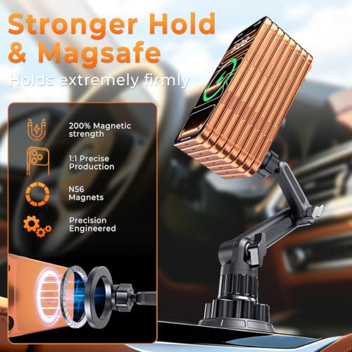 Phone Holders for Your Car, Universal Strong Magnetic Cup Car Phone Mount