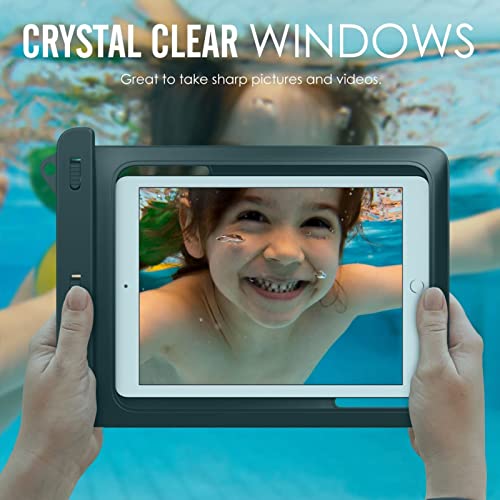Universal iPad Waterproof Case, Waterproof Dry Bag Pouch for iPad Pro 12.9" 6/5/4/3 iPad Pro 11" / 10.5", iPad Air 5/4 10.9" 2022/2020, Galaxy Tab S8/S7, Android Tablet Up to 12.9 inch - size: Tablets up to 12.9 inch