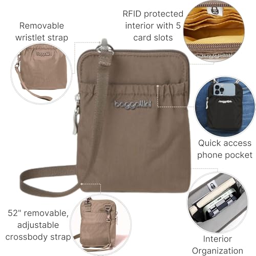 Baggallini RFID Bryant Pouch - color: Portobello
