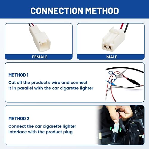 Anina QC3.0 Car Charger for Toyota, 18W Dual USB Port Powered by Cigarette Lighter with Digital Voltmeter, Panel Flush Mount USB Socket for Tundra Corolla Highlander, Vehicle Dash Port 1.34"x0.91"
