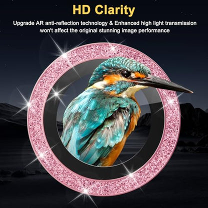 Camera Lens Protector for Samsung Galaxy S26 Ultra, Glitter Pink - color: Glitter Pink