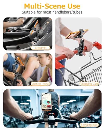 Stroller Phone Holder Handle - 360° Metal Arm & Super Stable