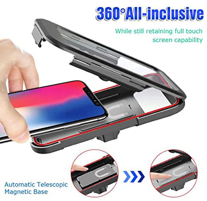 Bike Phone Mount Waterproof.Universal Bike Mobile Phone Holder,Adjustable Motorcycle Phone Mount with Touch Screen/360° Rotation for Motorbike Bicycle Stroller Handlebar Clamp Fits 4-6.8'' Cellphones.