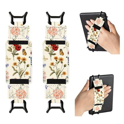 CoBak 2 Pack Secure Hand Strap for Ebook Reader - Versatile and Lightweight - color: Floralia-2 Pack