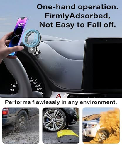 Car Phone Holder for Toyota Sienna 2021-2025 Accessories Adjustable Cell Phone Mount Compatible with MagSafe Hands-Free 360 Degree Rotation Does Not Affect Air Vent