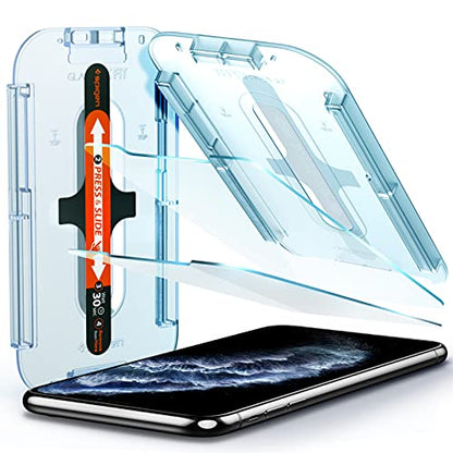 Spigen Tempered Glass Screen Protector [GlasTR EZ FIT] designed for iPhone 11 Pro/iPhone Xs/iPhone X [5.8 inch] [Case Friendly] - 2 Pack - size: iPhone 11 Pro / iPhone X / iPhone XS