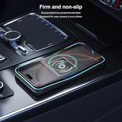 Car Charger Pad for Jeep Grand Cherokee 2011-2025 SUV 5-Seater, Non-Slip Design Heat Dissipation Metal Strip 4 Cable Configurations Dashboard Car Charger,Long USB Port - size: Long USB Port