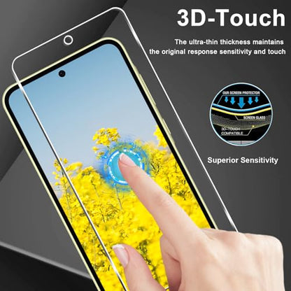 3+3 Pack for Samsung Galaxy A35 5G Screen Protector + Camera Lens Protector