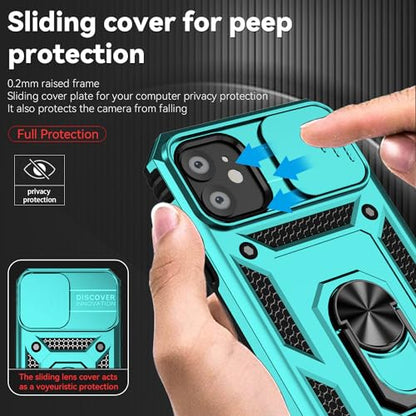 for iPhone 11 Case,with Screen Protectors and Camera Cover,[Military Grade] 16ft.Drop Tested Cover with Magnetic Kickstand Protective Case for iPhone 11 6.1 inch, Mint - color: Mint