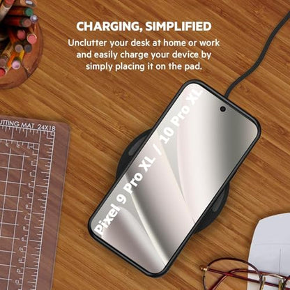 Battery Case for Pixel 9 Pro XL/10 Pro XL,10000mAh Portable Protective Wireless Case Support Carplay Compatible with Pixel 9/10Pro XL(6.8 inches) Rechargeable Extended Battery Charger Cover (Black) - size: for Pixel 9 Pro XL/10 Pro XL