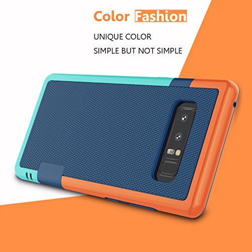 Jeylly Galaxy Note 8 Case, Note 8 Cover, [3 Color] Slim Hybrid Impact Rugged Soft TPU & Hard PC Bumper Shockproof Protective Anti-Slip Case Cover Shell for Samsung Galaxy Note 8 SM-N950 - Blue | [3 Color] Slim Hybrid Impact Rugged Soft TPU & Hard PC Bumpe
