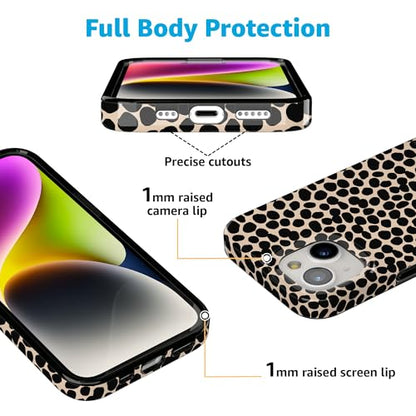 Casely iPhone 15 Plus Case | Lost in Spots | Cheetah Print | Compatible with MagSafe | Classic Ultra Slim Design - color: Lost in Spots | Cheetah Print