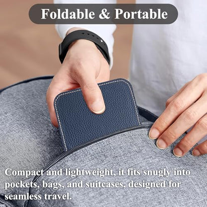 Airplane Travel Essentials for Flying Flex Flap Cell Phone Holder & Flexible Tablet Stand for Desk, Bed, Treadmill, Home & in-Flight Airplane Travel Accessories(1-Lichee Blue) - color: 1-Lichee Blue