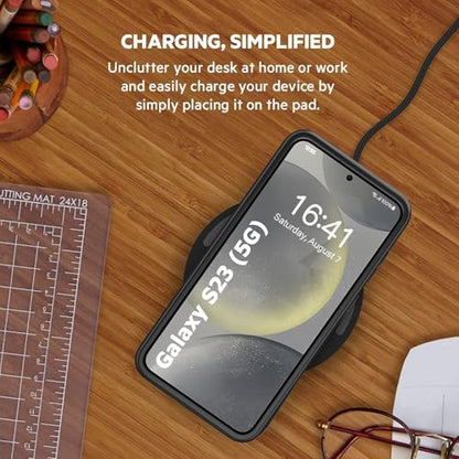 Battery Case for Galaxy S23, 10000mAh Portable Wireless Charging Case Supporting Carplay, Compatible with Galaxy S23 (6.1 inch) Rechargeable Extended Battery Charger (Black) - size: Galaxy S23