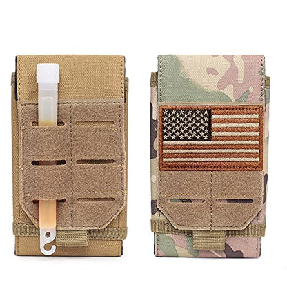 Universal Tactical Molle Phone Pouch Cellphone Holder | Mobile Holster Belt Smartphone Pouch for iPhone 17 Pro Max/Air/17 Pro/ iphone17/16 /15 /14 /13/12 Pro Max/iphone 16/15/14Plus - color: CP