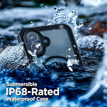 Encased Waterproof Case for iPhone 17 with Belt Clip - IP-68 Full-Body Protection with Camera Control Button and Port Covers [Military Grade] (Compatible with MagSafe) - size: iPhone 17