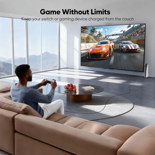 15 ft USB C Cable Fast Charging 100W, Extra Long USBC Charger Cord - size: 15 Feet