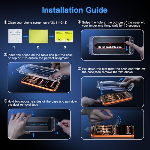 Uyiton for iPhone 17 Pro Max Screen Protector (Anti-Blue Light) - size: iPhone 17 Pro Max - 6.9 inch