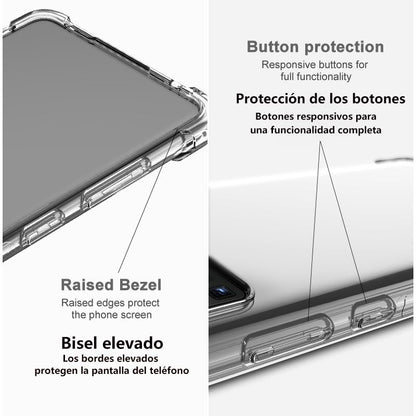 USTIYA Case for Motorola G23 4G / Moto G13 Clear TPU Four Corners Protective Cover Transparent Soft