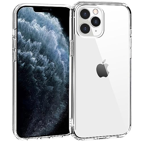 TENOC Phone Case Compatible with iPhone 11 Pro, Clear Case Anti-Yellowing Protective Bumper Hard Back Cover for 5.8 Inch - color: Clear Anti-Yellowing, size: iPhone 11 Pro