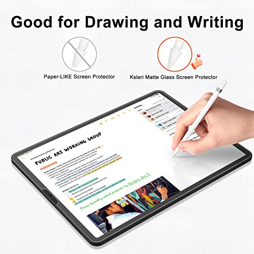 2 Pack Matte Glass Screen Protector for iPad Pro 11 inch(2022/2021/2020/2018) iPad Air 5/4 Generation(10.9 Inch,2022/2020)[Install Frame](Not Privacy)Anti-Glare Anti-Fingerprint Smooth as Silk - size: iPad Pro 11" 4/3/2/1