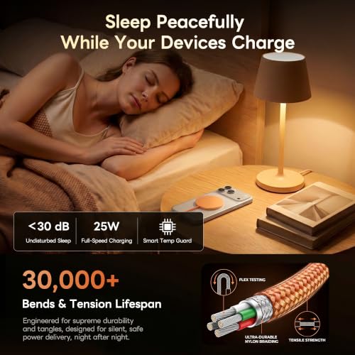 MagSafe 25W Magnetic Wireless Charger Fast Charging Pad for iPhone - color: Orange
